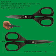  104 - Ciseaux Lingerie K - Code : K 56 - 6.5’’ 