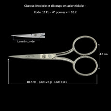 78 - Ciseaux Broderie - 7111- 10,2 cm (4")