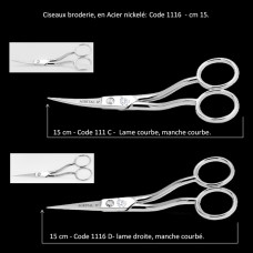 80 - Ciseaux broderie: 1116 -15 cm - 6"