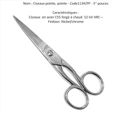 87a- Ciseaux à lames pointues-1134/PP-12,7cm (5") 