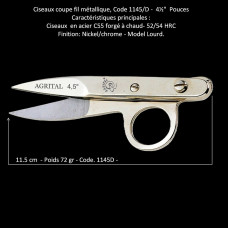 88a-Ciseaux coupe fil métallique,1145/D-11,5 cm  (4½")