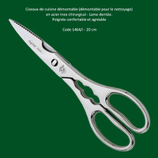 122 - Ciseaux cuisine démontable-1464/i-20cm